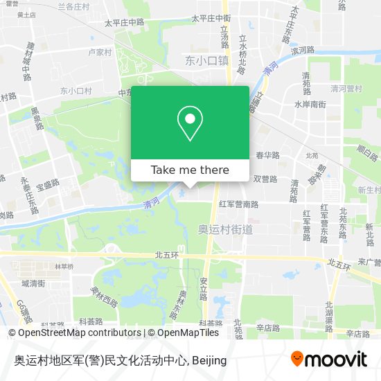 奥运村地区军(警)民文化活动中心 map