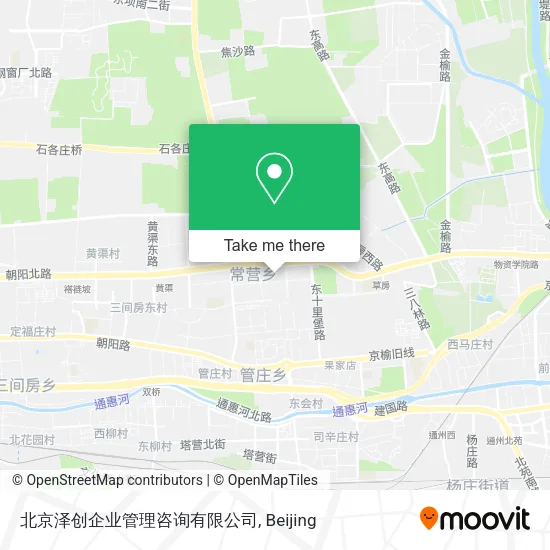 北京泽创企业管理咨询有限公司 map