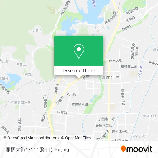 雁栖大街/G111(路口) map