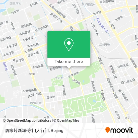 唐家岭新城-东门人行门 map