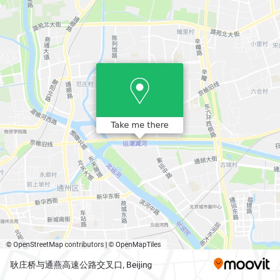 耿庄桥与通燕高速公路交叉口 map
