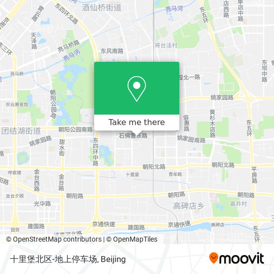 十里堡北区-地上停车场 map