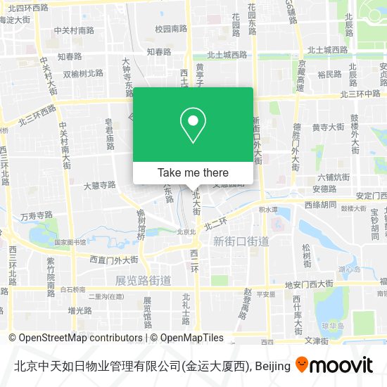 北京中天如日物业管理有限公司(金运大厦西) map