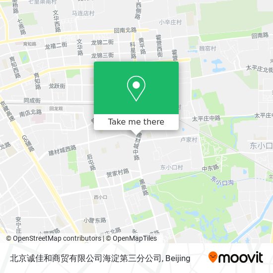 北京诚佳和商贸有限公司海淀第三分公司 map