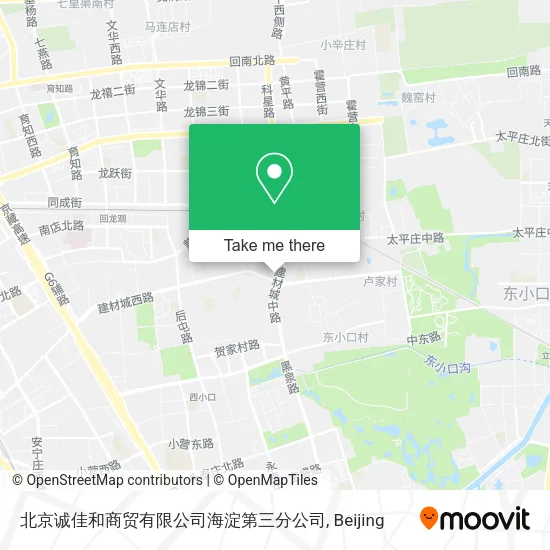 北京诚佳和商贸有限公司海淀第三分公司 map