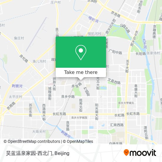 昊蓝温泉家园-西北门 map