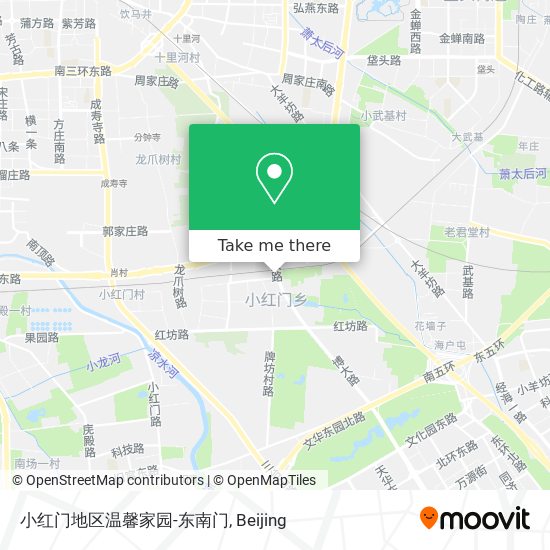 小红门地区温馨家园-东南门 map