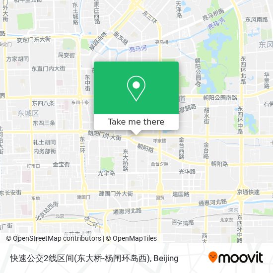 快速公交2线区间(东大桥-杨闸环岛西) map
