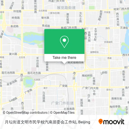 月坛街道文明市民学校汽南居委会工作站 map