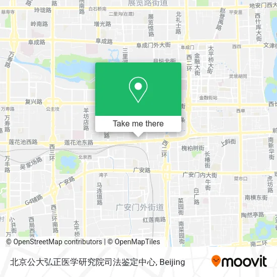 北京公大弘正医学研究院司法鉴定中心 map