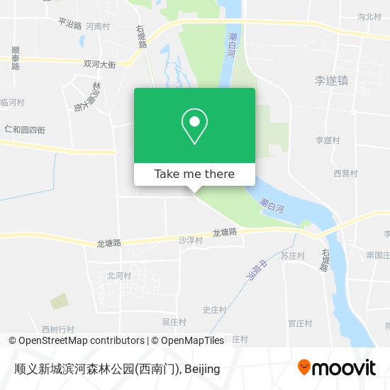 顺义新城滨河森林公园(西南门) map
