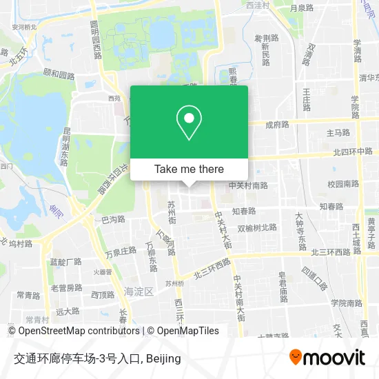 交通环廊停车场-3号入口 map