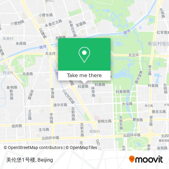 美伦堡1号楼 map