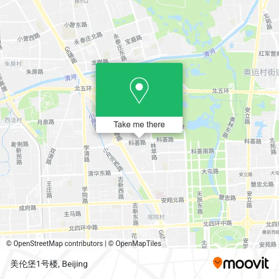 美伦堡1号楼 map