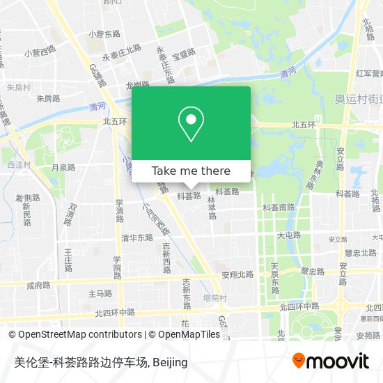 美伦堡-科荟路路边停车场 map