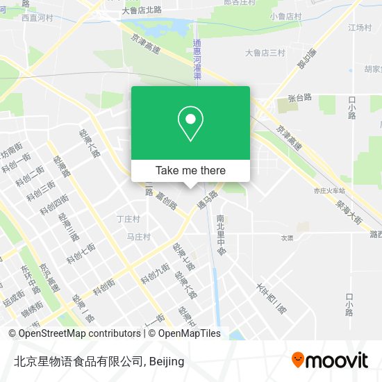 北京星物语食品有限公司 map