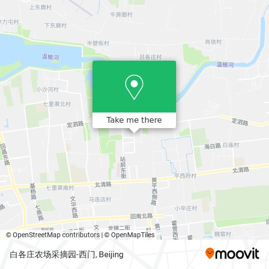 白各庄农场采摘园-西门 map