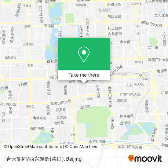 青云胡同/西兴隆街(路口) map