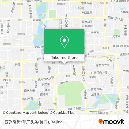 西兴隆街/草厂头条(路口) map