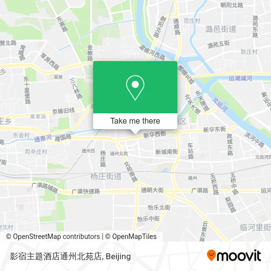 影宿主题酒店通州北苑店 map