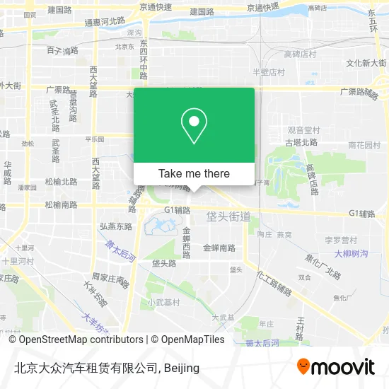 北京大众汽车租赁有限公司 map