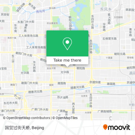 国贸过街天桥 map