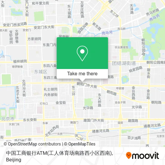 中国工商银行ATM(工人体育场南路西小区西南) map