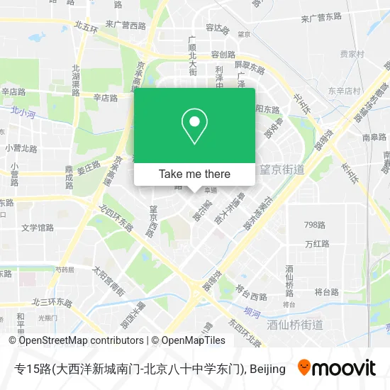 专15路(大西洋新城南门-北京八十中学东门) map