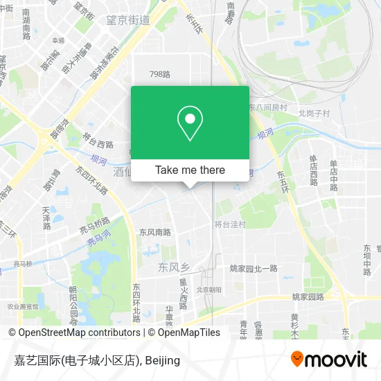 嘉艺国际(电子城小区店) map