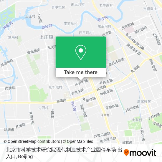 北京市科学技术研究院现代制造技术产业园停车场-出入口 map