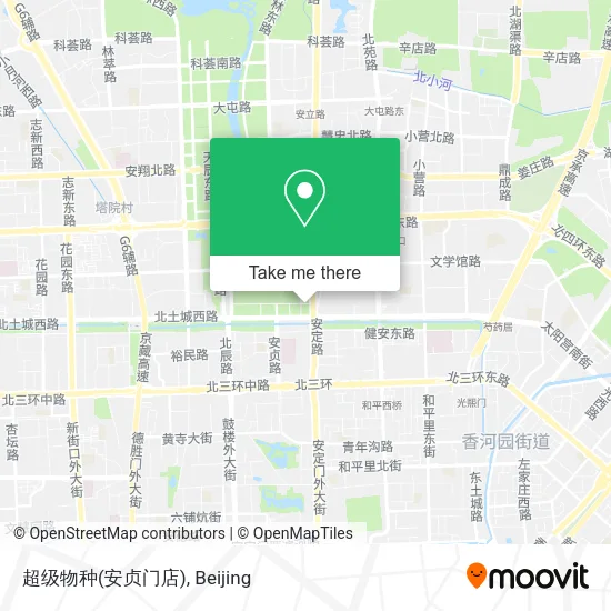 超级物种(安贞门店) map