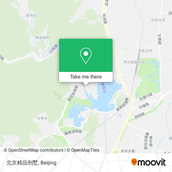 北京精品别墅 map