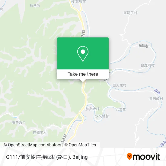 G111/前安岭连接线桥(路口) map