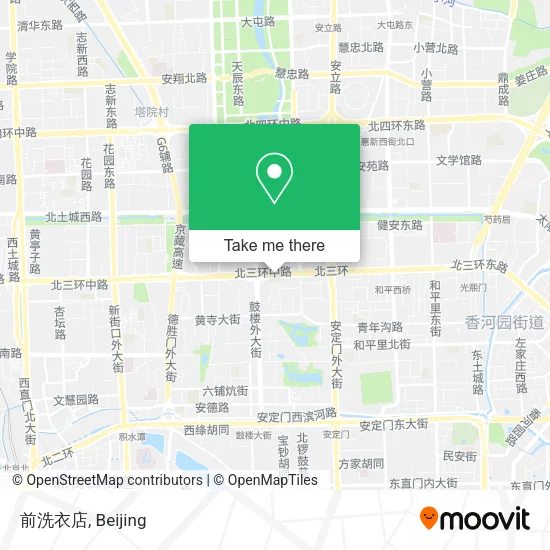 前洗衣店 map