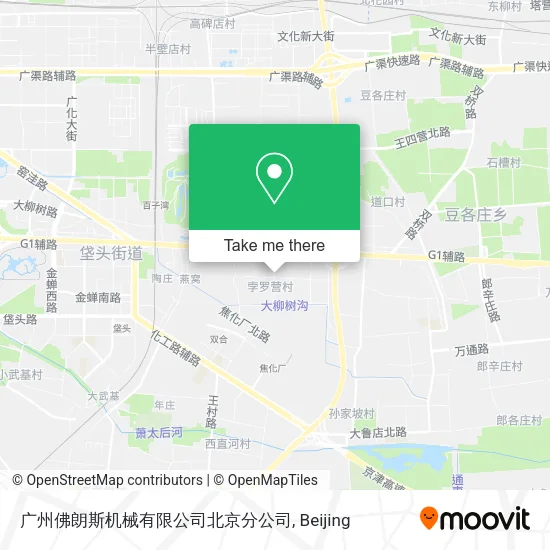 广州佛朗斯机械有限公司北京分公司 map