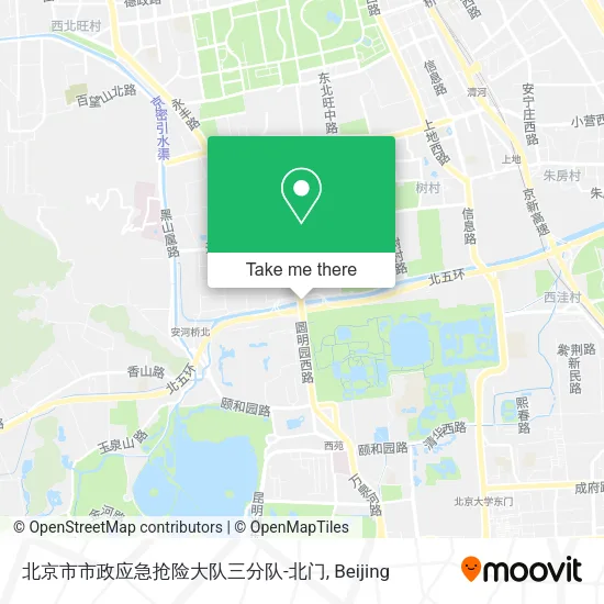 北京市市政应急抢险大队三分队-北门 map
