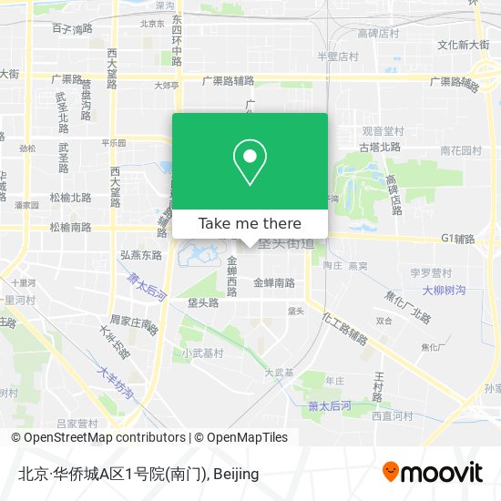 北京·华侨城A区1号院(南门) map