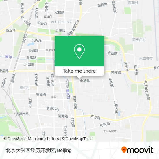北京大兴区经历开发区 map