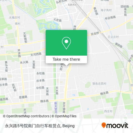 永兴路5号院南门自行车租赁点 map