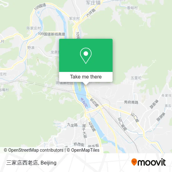 三家店西老店 map