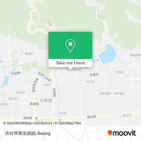 庆铃苹果采摘园 map
