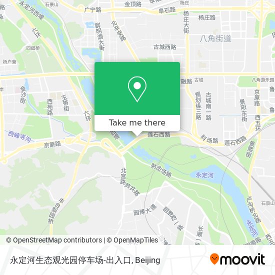 永定河生态观光园停车场-出入口 map