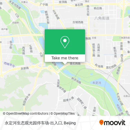 永定河生态观光园停车场-出入口 map