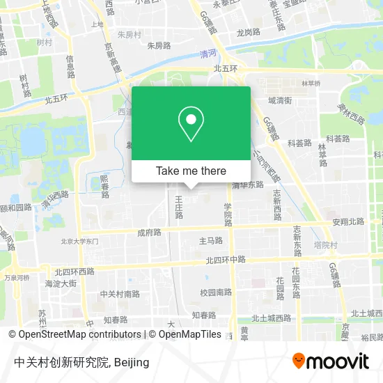 中关村创新研究院 map