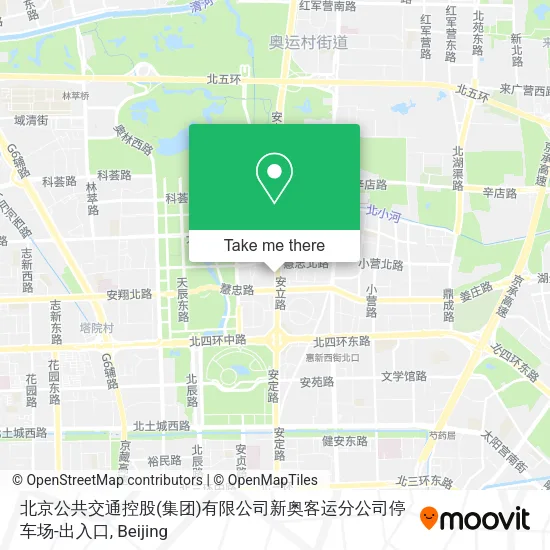 北京公共交通控股(集团)有限公司新奥客运分公司停车场-出入口 map