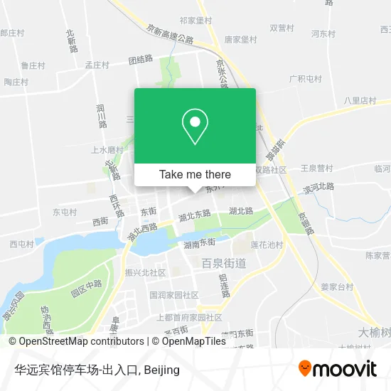 华远宾馆停车场-出入口 map
