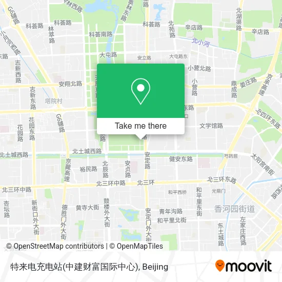 特来电充电站(中建财富国际中心) map