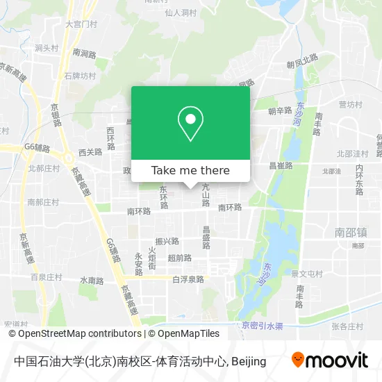 中国石油大学(北京)南校区-体育活动中心 map