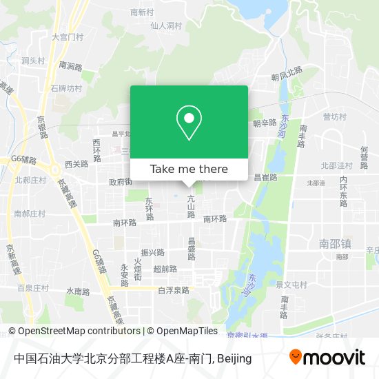 中国石油大学北京分部工程楼A座-南门 map