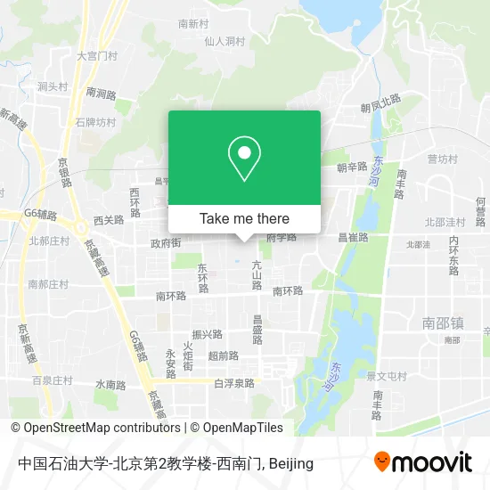 中国石油大学-北京第2教学楼-西南门 map